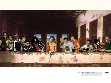 ファンタジー Painting - 最後の晩餐 パンクファンタジー